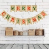 Cross-border Christmas happy banner, interior decoration, linen Christmas wall banner decoration, Christmas party decoration Application Scenario